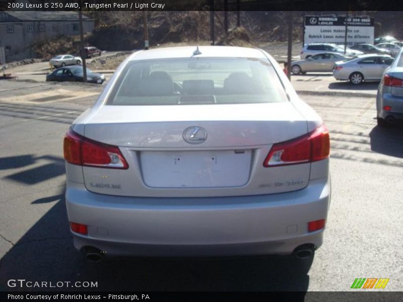 Tungsten Pearl / Light Gray 2009 Lexus IS 250 AWD