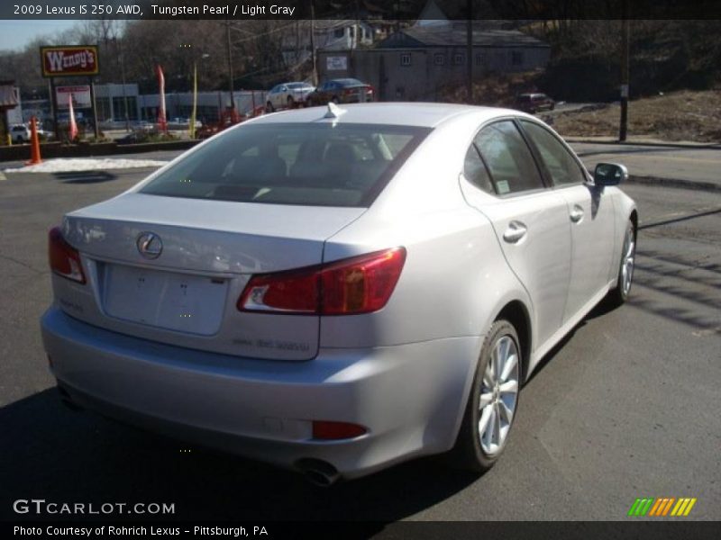 Tungsten Pearl / Light Gray 2009 Lexus IS 250 AWD