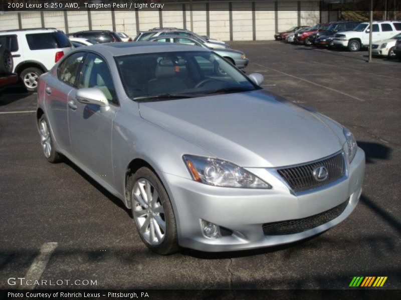Tungsten Pearl / Light Gray 2009 Lexus IS 250 AWD