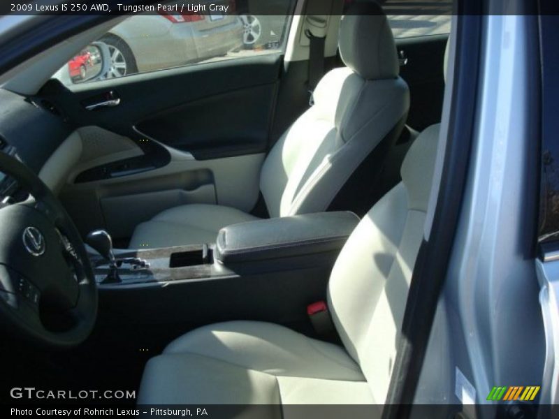 Tungsten Pearl / Light Gray 2009 Lexus IS 250 AWD