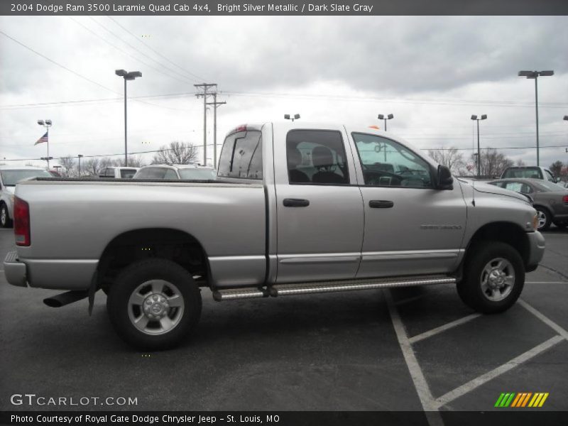 Bright Silver Metallic / Dark Slate Gray 2004 Dodge Ram 3500 Laramie Quad Cab 4x4