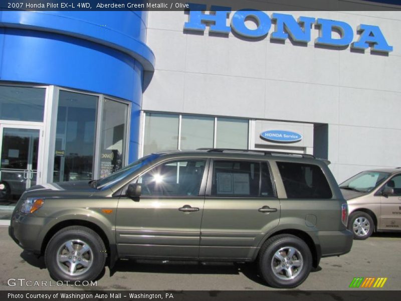 Aberdeen Green Metallic / Olive 2007 Honda Pilot EX-L 4WD
