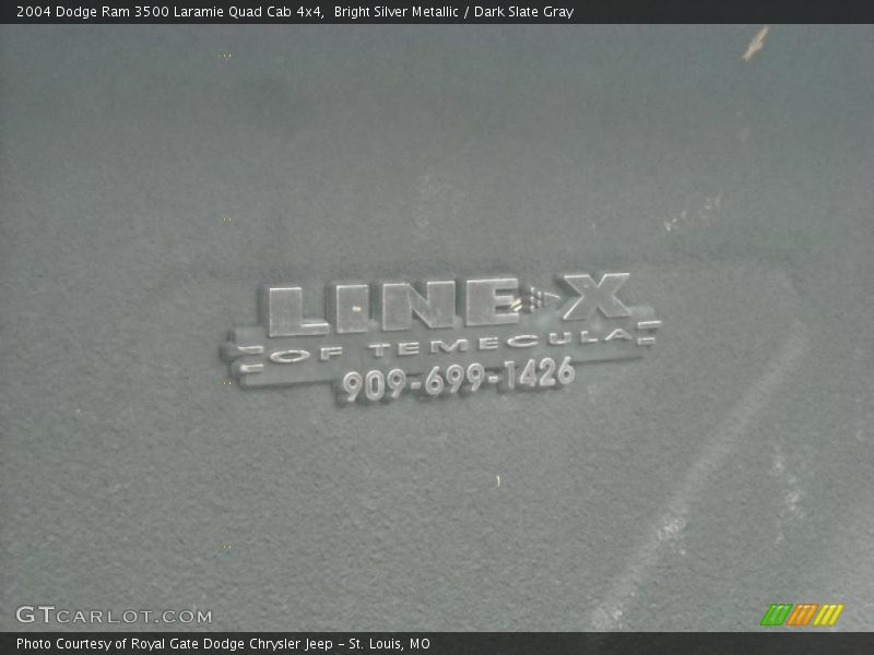 Bright Silver Metallic / Dark Slate Gray 2004 Dodge Ram 3500 Laramie Quad Cab 4x4