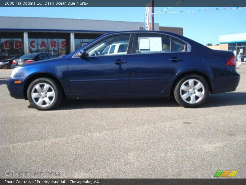 Deep Ocean Blue / Gray 2008 Kia Optima LX