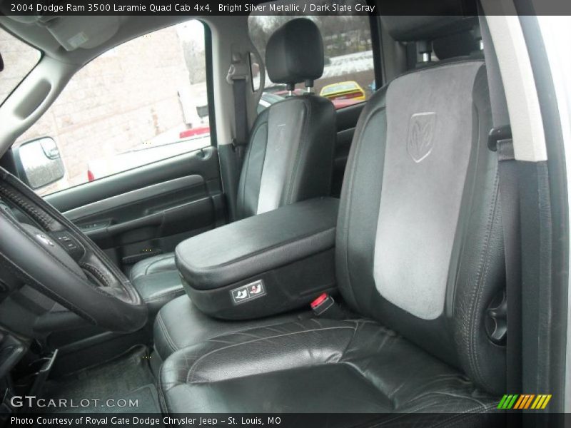 Bright Silver Metallic / Dark Slate Gray 2004 Dodge Ram 3500 Laramie Quad Cab 4x4
