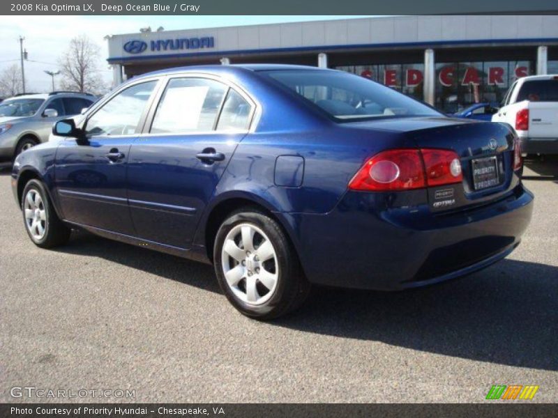 Deep Ocean Blue / Gray 2008 Kia Optima LX