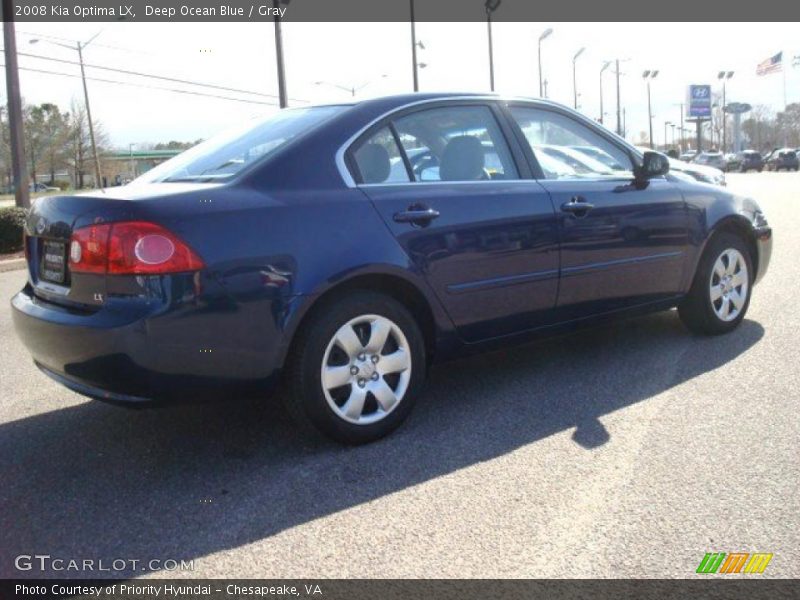Deep Ocean Blue / Gray 2008 Kia Optima LX