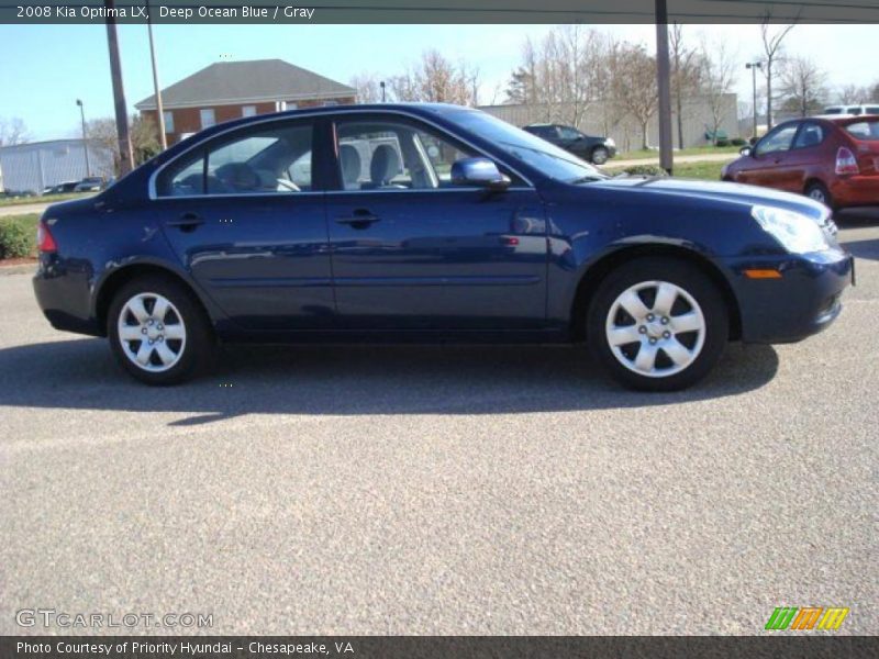 Deep Ocean Blue / Gray 2008 Kia Optima LX