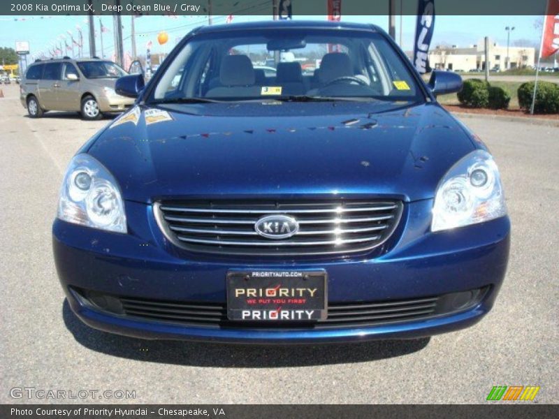 Deep Ocean Blue / Gray 2008 Kia Optima LX