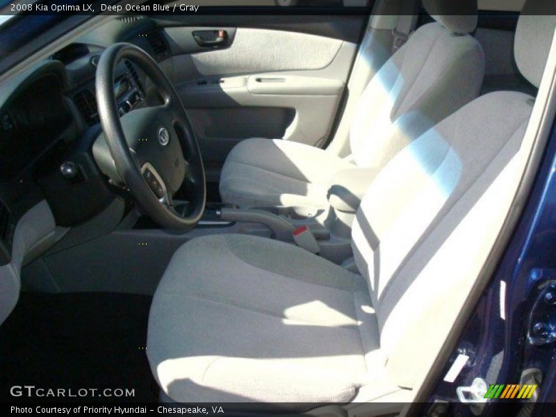 Deep Ocean Blue / Gray 2008 Kia Optima LX
