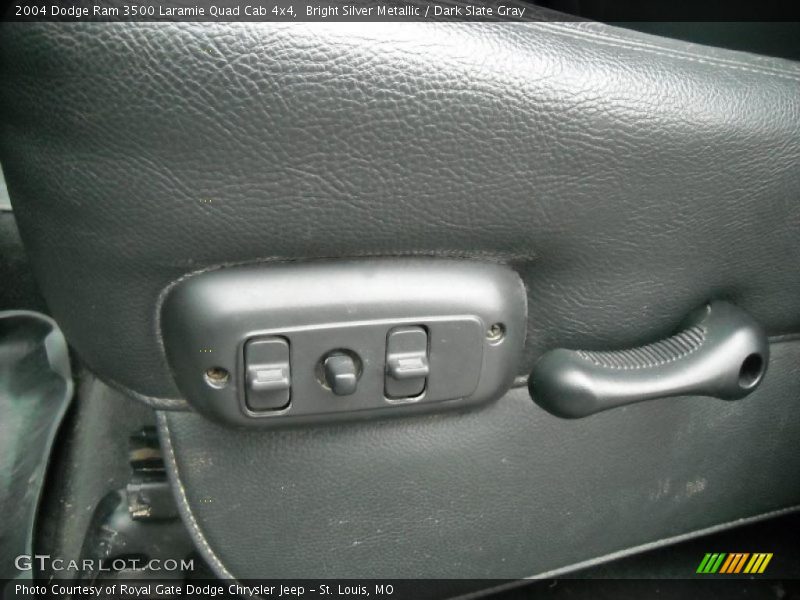 Bright Silver Metallic / Dark Slate Gray 2004 Dodge Ram 3500 Laramie Quad Cab 4x4