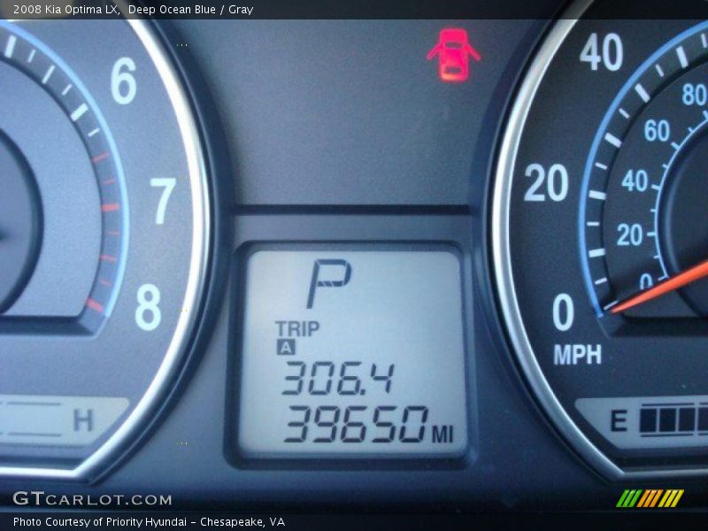 Deep Ocean Blue / Gray 2008 Kia Optima LX