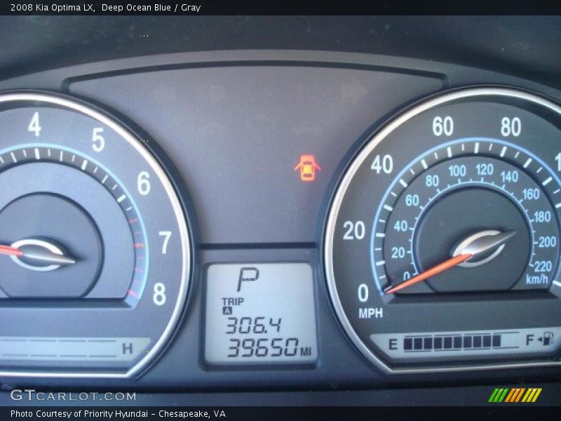 Deep Ocean Blue / Gray 2008 Kia Optima LX