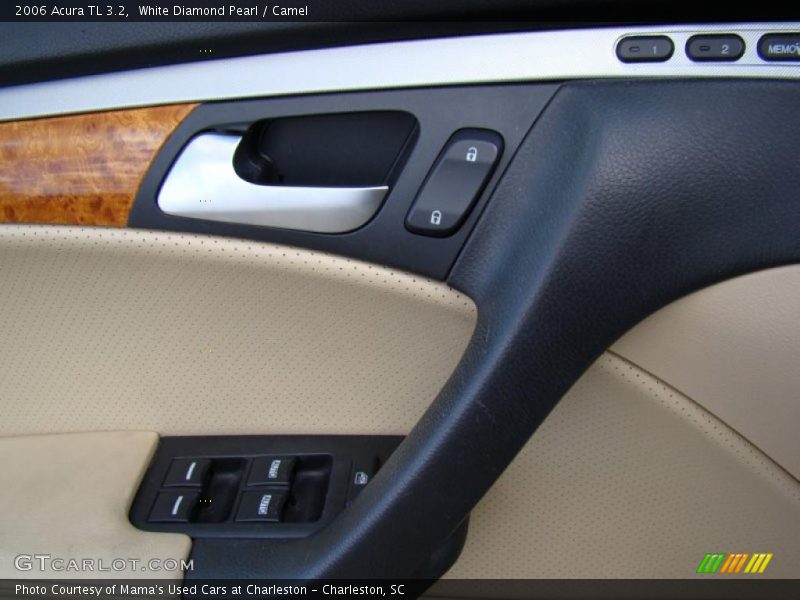 White Diamond Pearl / Camel 2006 Acura TL 3.2