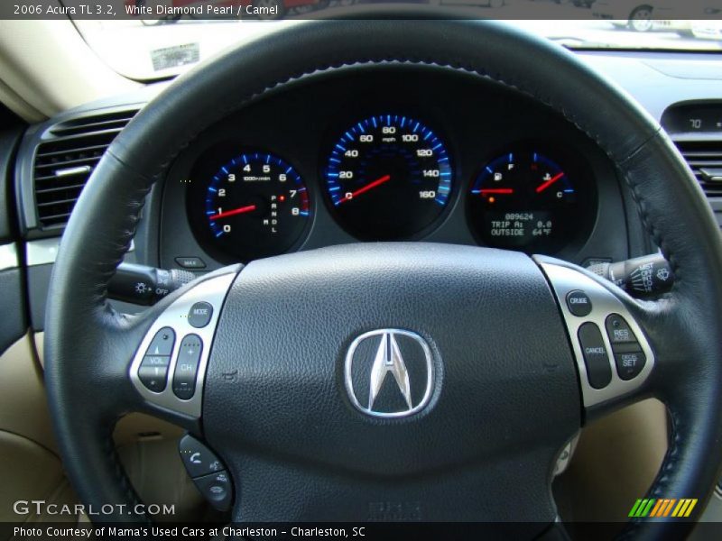 White Diamond Pearl / Camel 2006 Acura TL 3.2