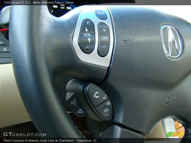 White Diamond Pearl / Camel 2006 Acura TL 3.2