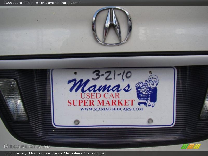 White Diamond Pearl / Camel 2006 Acura TL 3.2