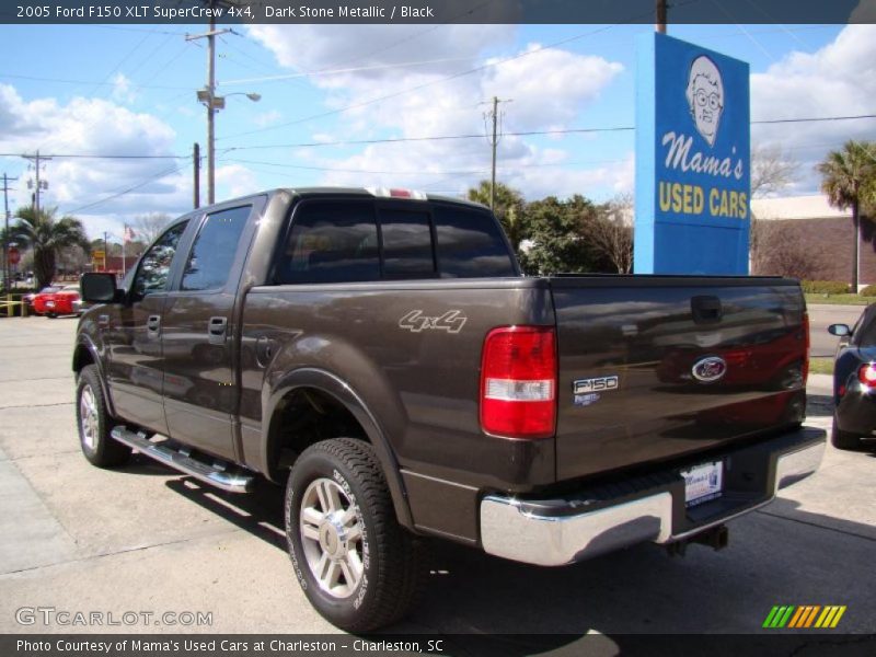 Dark Stone Metallic / Black 2005 Ford F150 XLT SuperCrew 4x4