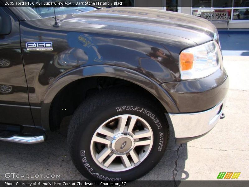 Dark Stone Metallic / Black 2005 Ford F150 XLT SuperCrew 4x4