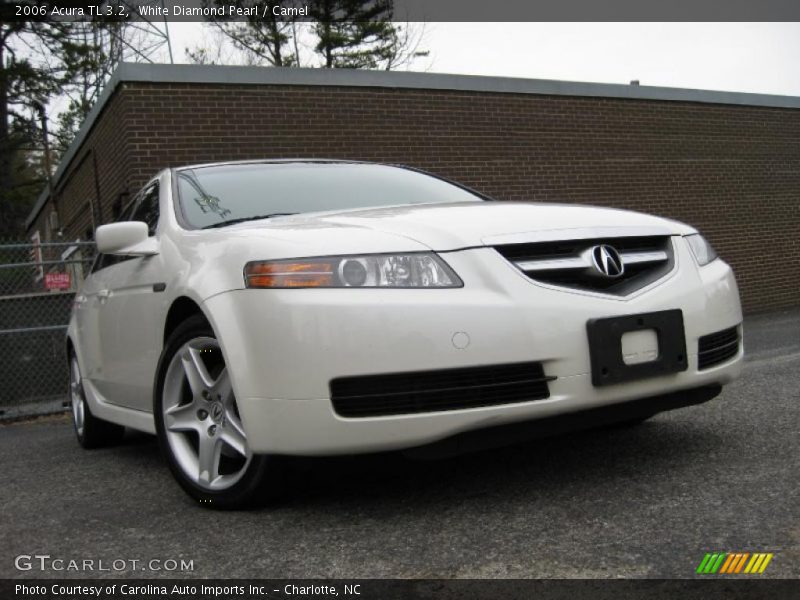 White Diamond Pearl / Camel 2006 Acura TL 3.2