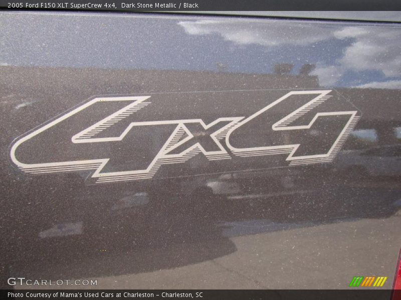 Dark Stone Metallic / Black 2005 Ford F150 XLT SuperCrew 4x4