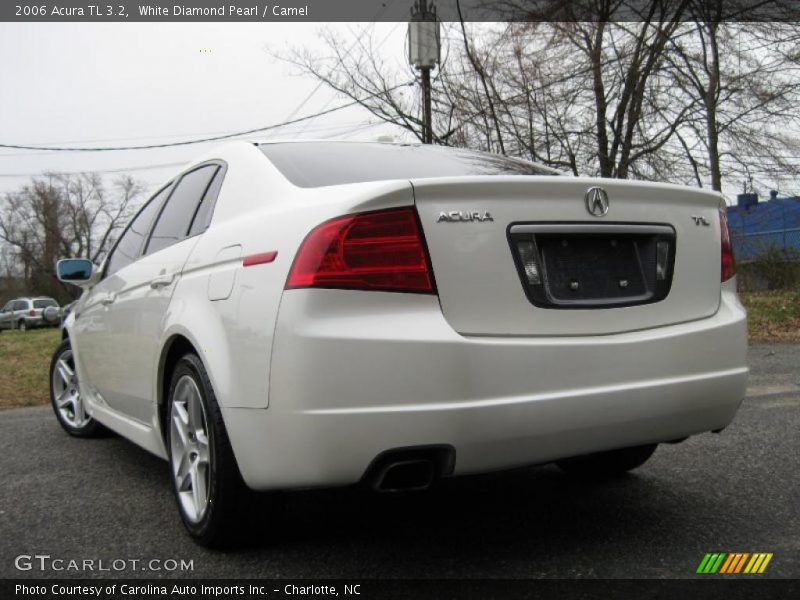 White Diamond Pearl / Camel 2006 Acura TL 3.2