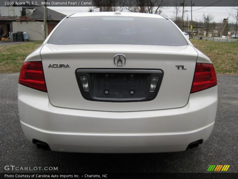 White Diamond Pearl / Camel 2006 Acura TL 3.2