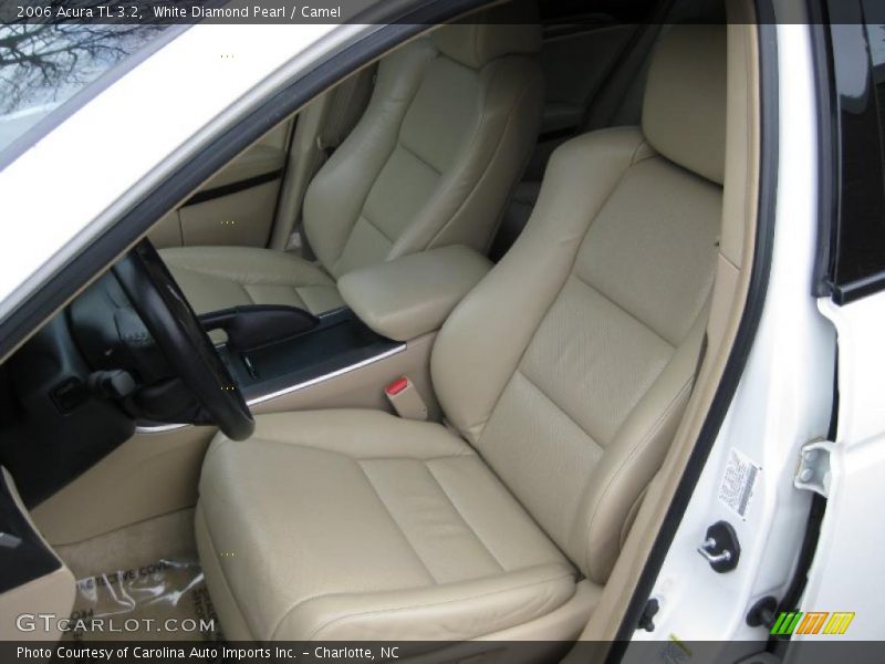 White Diamond Pearl / Camel 2006 Acura TL 3.2