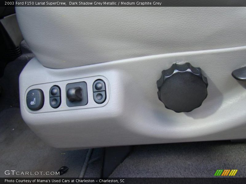 Dark Shadow Grey Metallic / Medium Graphite Grey 2003 Ford F150 Lariat SuperCrew