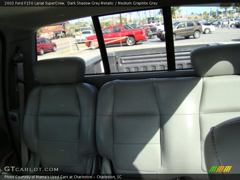 Dark Shadow Grey Metallic / Medium Graphite Grey 2003 Ford F150 Lariat SuperCrew