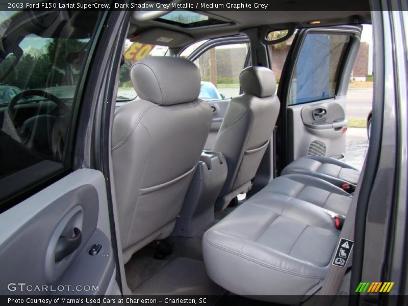 Dark Shadow Grey Metallic / Medium Graphite Grey 2003 Ford F150 Lariat SuperCrew