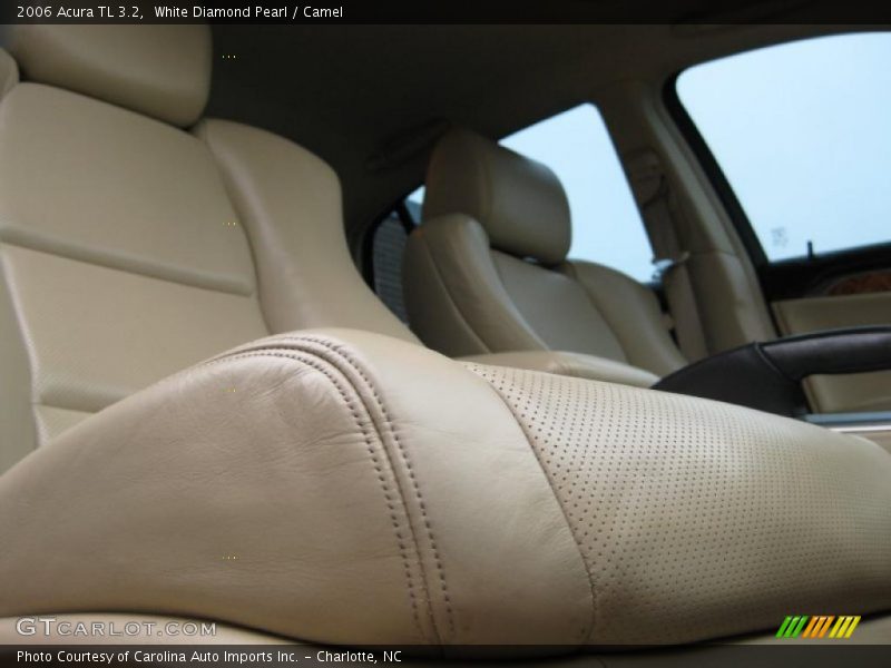 White Diamond Pearl / Camel 2006 Acura TL 3.2