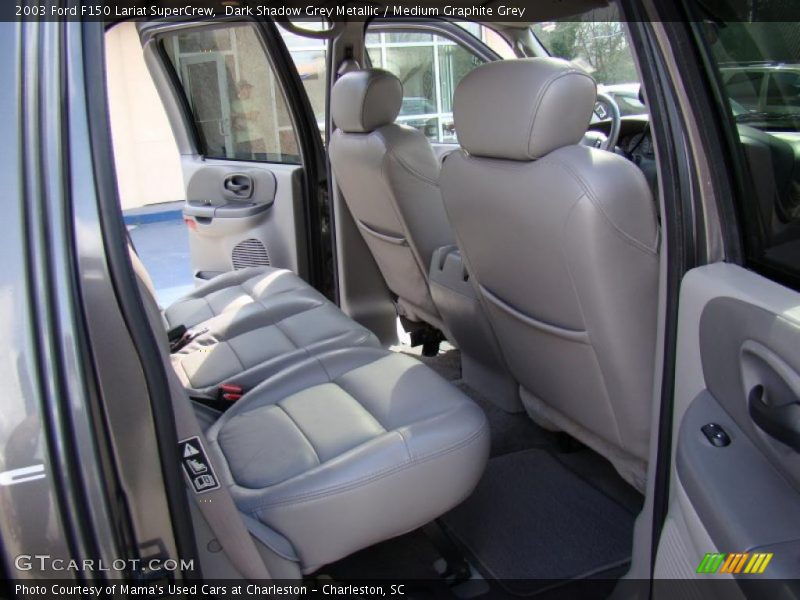 Dark Shadow Grey Metallic / Medium Graphite Grey 2003 Ford F150 Lariat SuperCrew