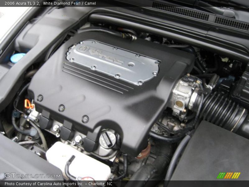 White Diamond Pearl / Camel 2006 Acura TL 3.2