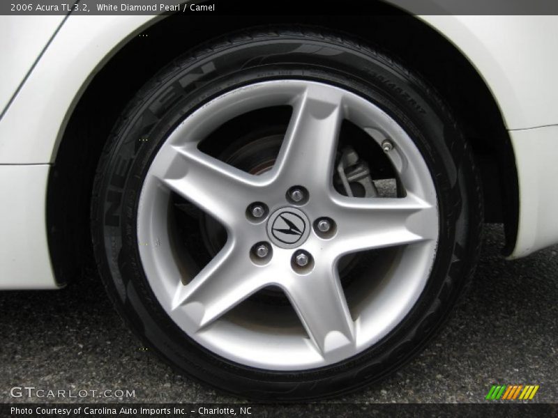 White Diamond Pearl / Camel 2006 Acura TL 3.2