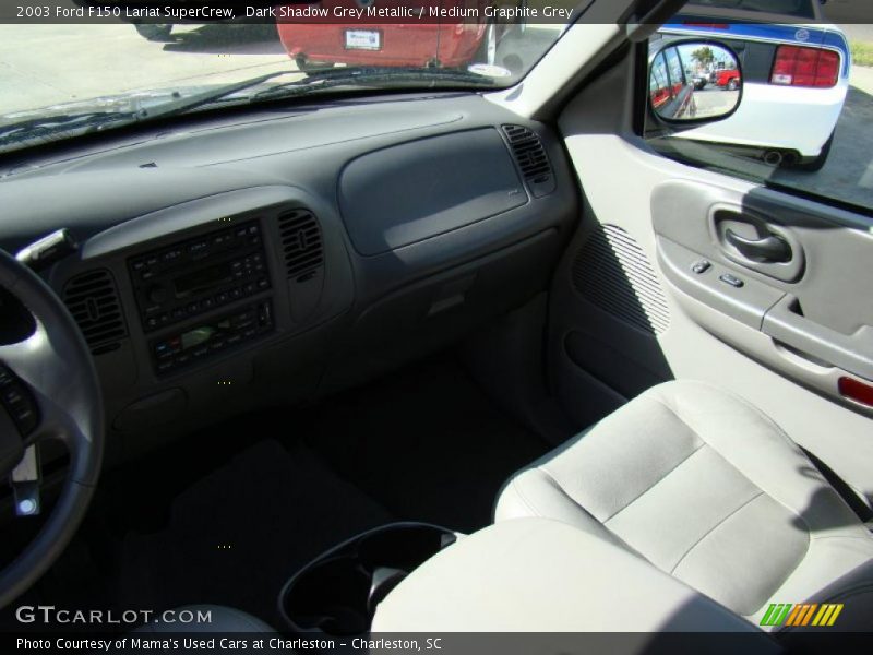Dark Shadow Grey Metallic / Medium Graphite Grey 2003 Ford F150 Lariat SuperCrew