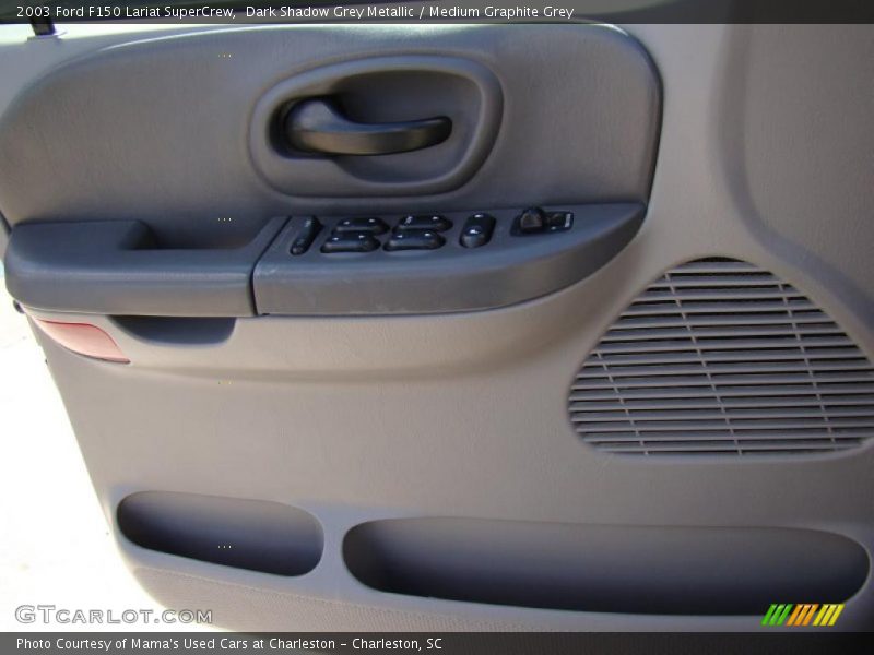 Dark Shadow Grey Metallic / Medium Graphite Grey 2003 Ford F150 Lariat SuperCrew