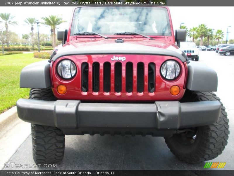 Red Rock Crystal Pearl / Dark Slate Gray/Medium Slate Gray 2007 Jeep Wrangler Unlimited X