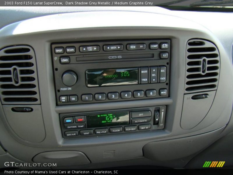 Dark Shadow Grey Metallic / Medium Graphite Grey 2003 Ford F150 Lariat SuperCrew