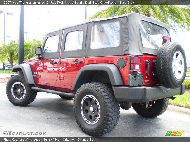 Red Rock Crystal Pearl / Dark Slate Gray/Medium Slate Gray 2007 Jeep Wrangler Unlimited X