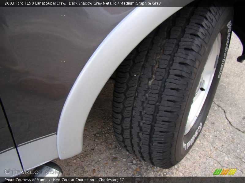 Dark Shadow Grey Metallic / Medium Graphite Grey 2003 Ford F150 Lariat SuperCrew