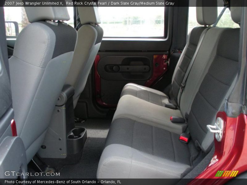 Red Rock Crystal Pearl / Dark Slate Gray/Medium Slate Gray 2007 Jeep Wrangler Unlimited X
