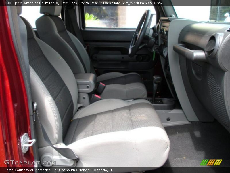 Red Rock Crystal Pearl / Dark Slate Gray/Medium Slate Gray 2007 Jeep Wrangler Unlimited X