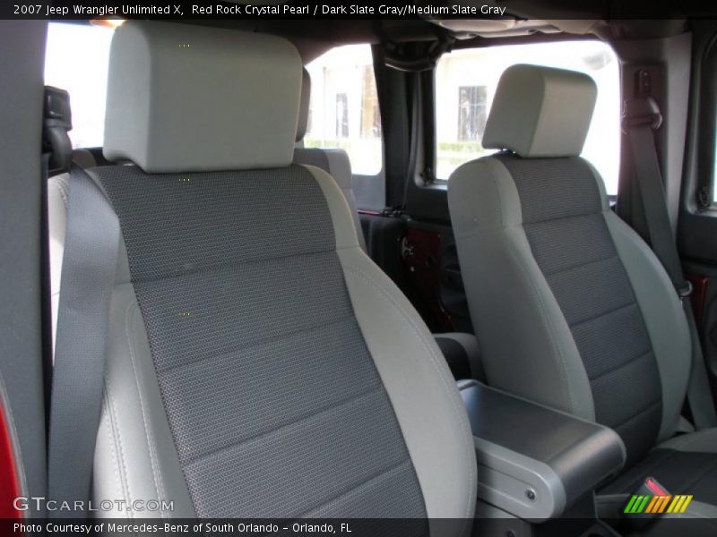 Red Rock Crystal Pearl / Dark Slate Gray/Medium Slate Gray 2007 Jeep Wrangler Unlimited X