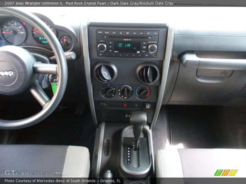 Red Rock Crystal Pearl / Dark Slate Gray/Medium Slate Gray 2007 Jeep Wrangler Unlimited X