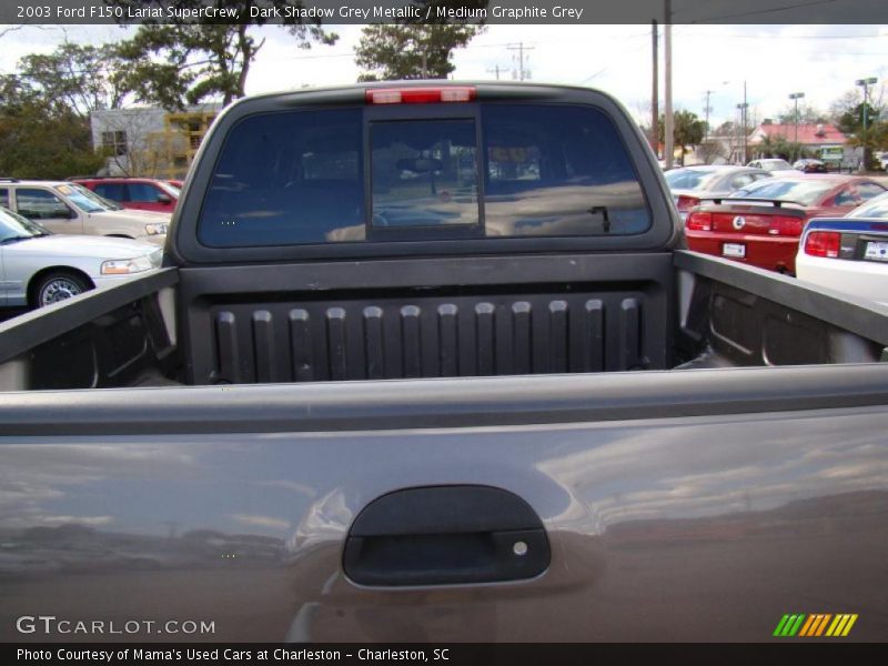 Dark Shadow Grey Metallic / Medium Graphite Grey 2003 Ford F150 Lariat SuperCrew