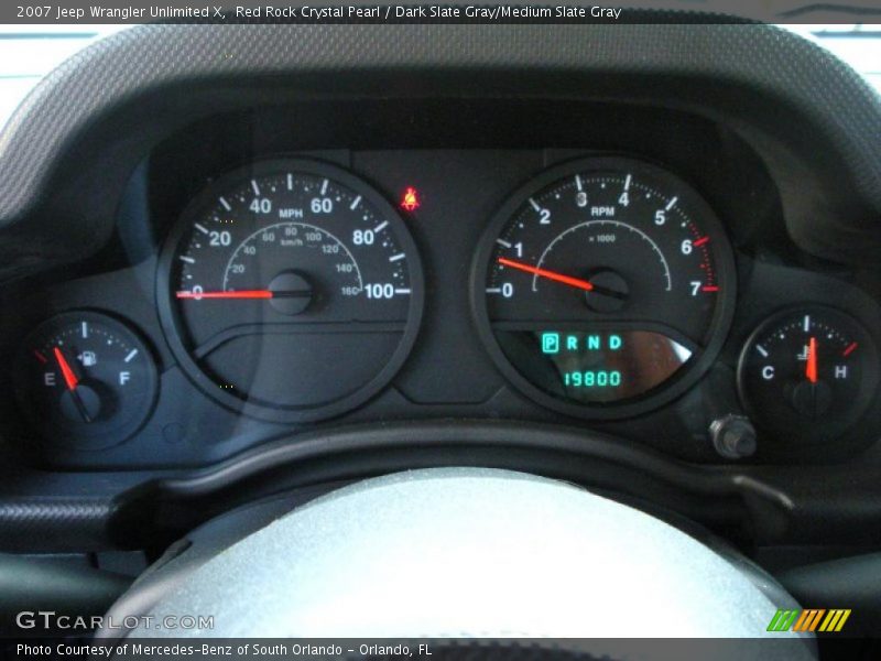 Red Rock Crystal Pearl / Dark Slate Gray/Medium Slate Gray 2007 Jeep Wrangler Unlimited X