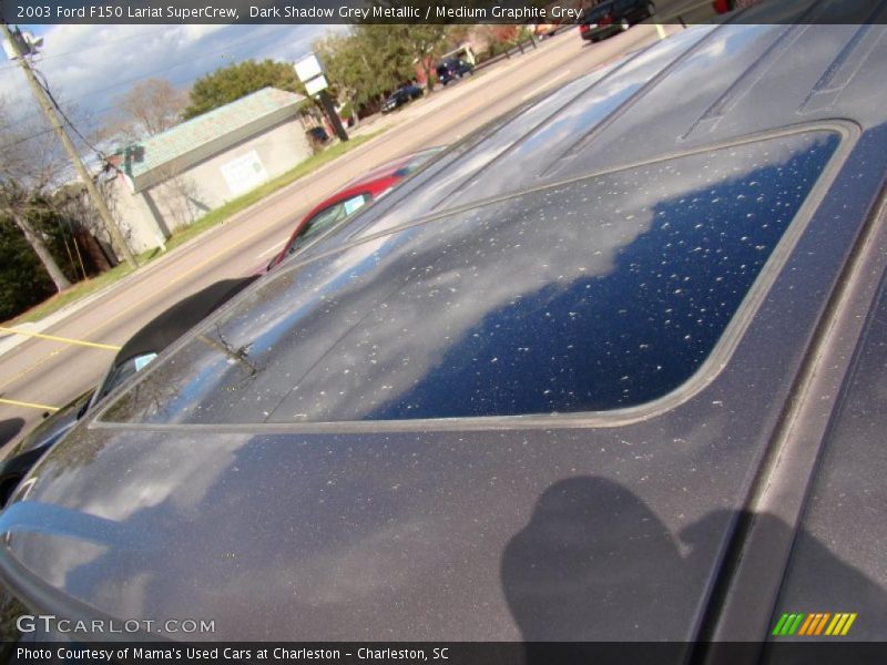 Dark Shadow Grey Metallic / Medium Graphite Grey 2003 Ford F150 Lariat SuperCrew