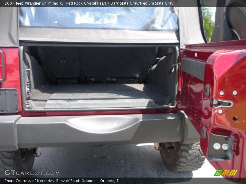 Red Rock Crystal Pearl / Dark Slate Gray/Medium Slate Gray 2007 Jeep Wrangler Unlimited X