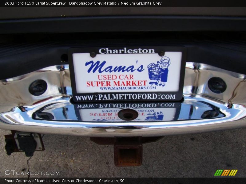 Dark Shadow Grey Metallic / Medium Graphite Grey 2003 Ford F150 Lariat SuperCrew